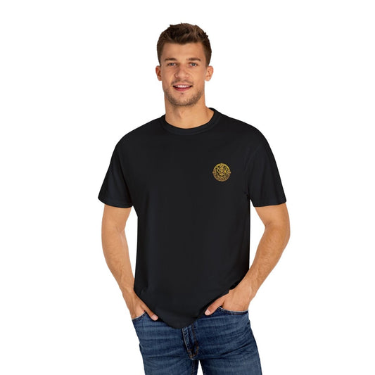 "SK Mode Black Gold Emblem T-shirt" - SK Mode