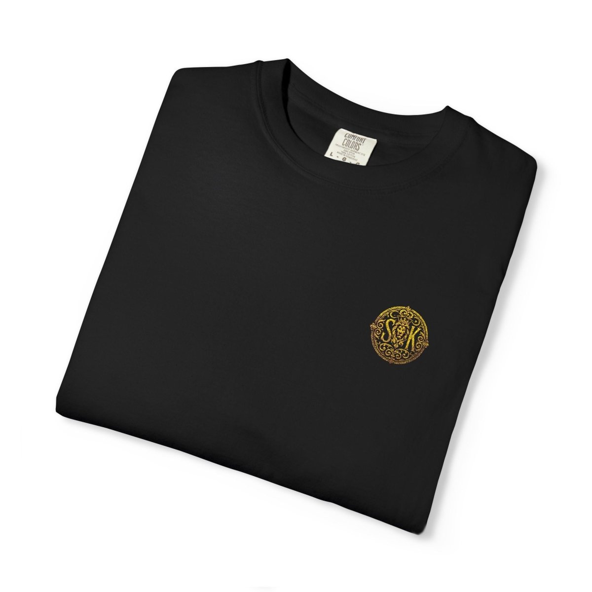 "SK Mode Black Gold Emblem T-shirt" - SK Mode